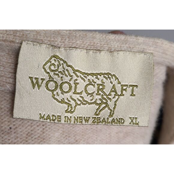 Woolcraft 100% Wool XL Button Grandpa Cabin Sweater Vest Retro Rustic Scandi - Picture 6 of 10